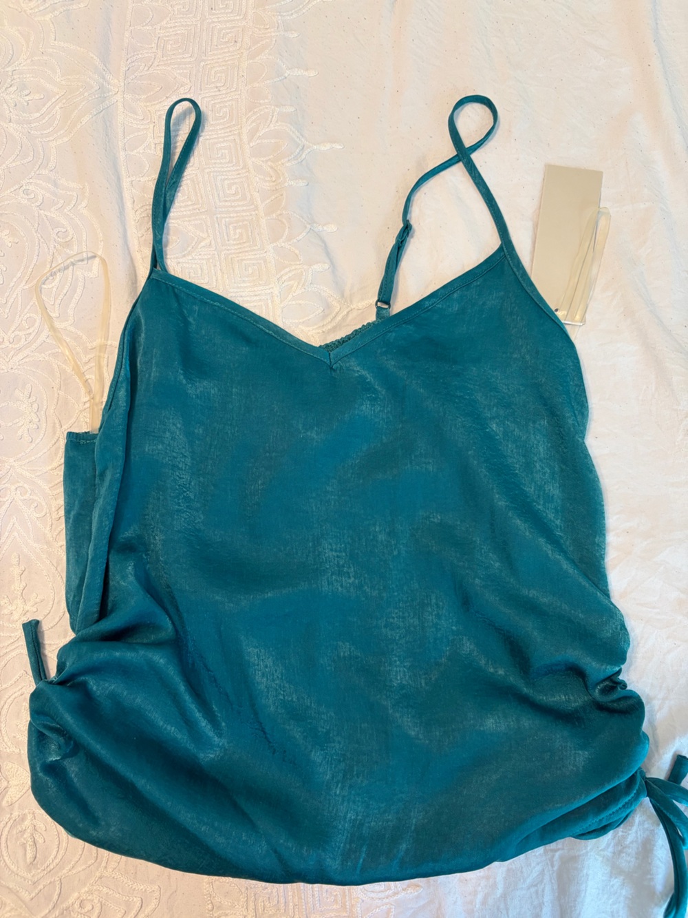 Kingston Grey Teal Blue Satin Cami
